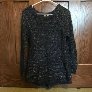 Long Nordstrom Sweater Navy with Pink
